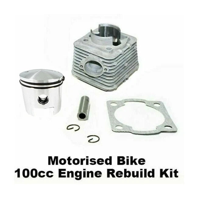 100cc Engine Rebuild Kit - Cylinder Barrel & Piston Ring Set