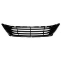 Replacement TPO Plastic Bumper Cover Grille w/Chrome Outer Molding