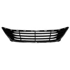 Replacement TPO Plastic Bumper Cover Grille w/Chrome Outer Molding