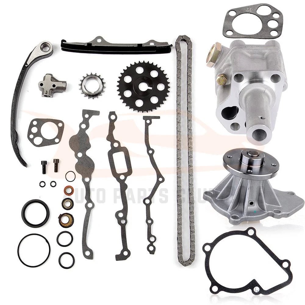 Timing Chain Kit with Water Oil Pump for Nissan D21 2.4L SOHC KA24E (1990–1994)