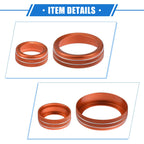 Set of 4 AC Climate Control Knob Rings for Ford Maverick (2022–2023) Orange