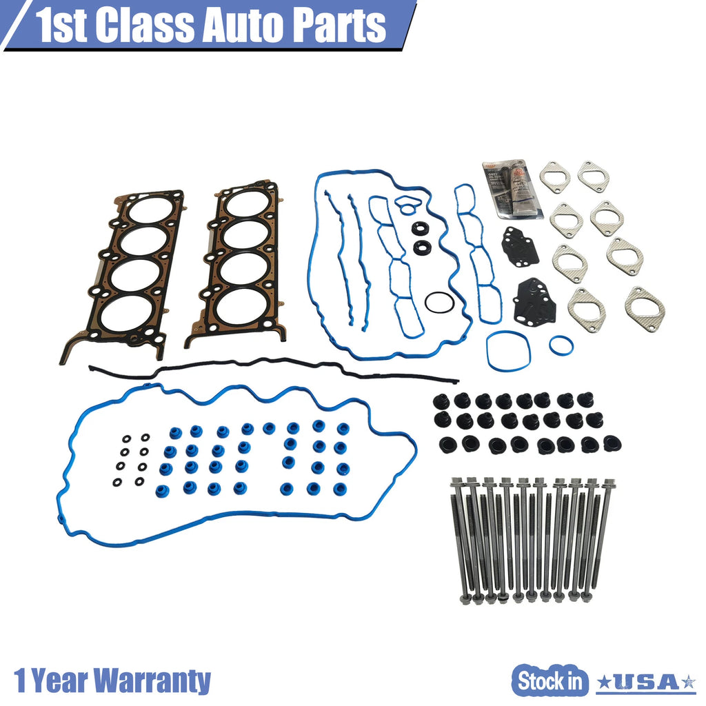Set of 10 Engine Cylinder Head Gasket Bolts for Ford Mustang (2009–2010)