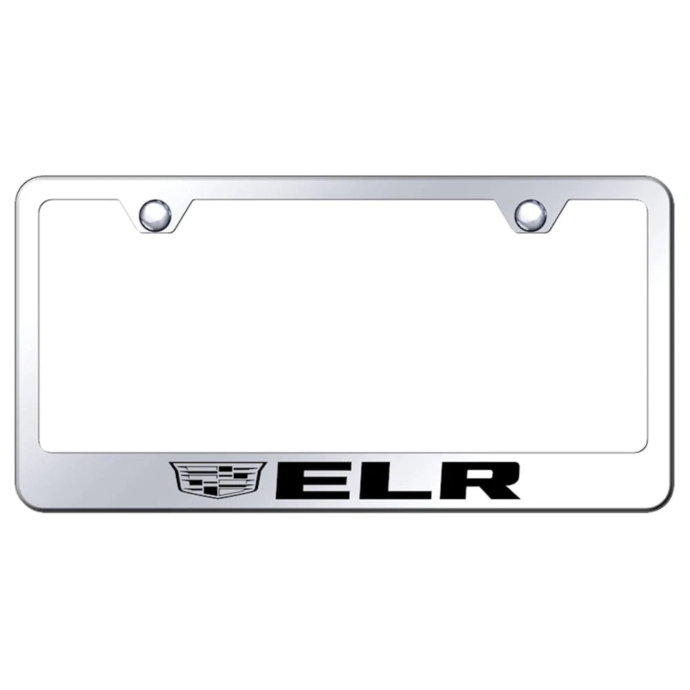 Mirrored License Plate Frame - Officially Licensed for Cadillac ELR 2014