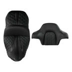 Driver Passenger Gel Seat Backrest for Harley CVO Street Road Glide (2014-2023)