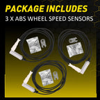 3X ABS Wheel Speed Sensor for Freightliner Volvo Peterbilt (970-5012)