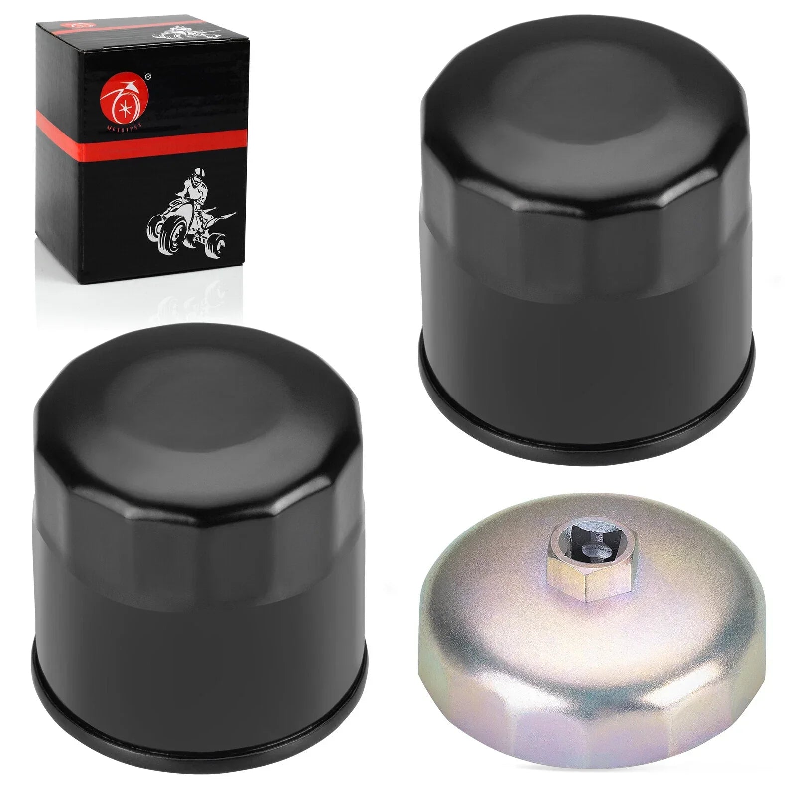 Oil Filter & Wrench Tool 2 x for Honda VT700CVT750CVT800C
