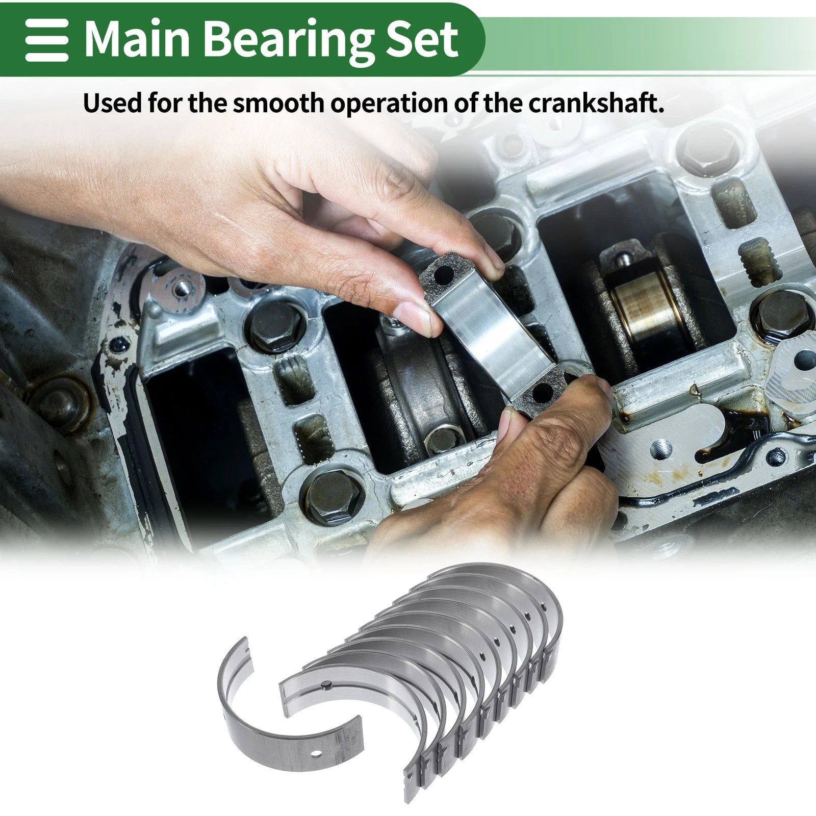 Main Bearing Set No. 1170167020 for Toyota 4Runner (2002–2010)