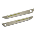 Door Guards w/Yellow Carbon Fiber 'Supercharged' Inlay for 05-13 Chevy Corvette