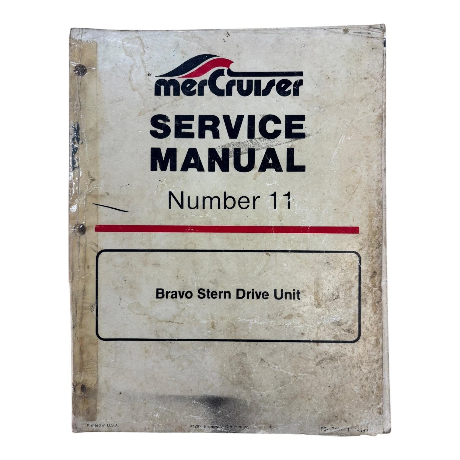 Bravo Stern Drive Unit Service Manual #11 for MerCruiser (1995)