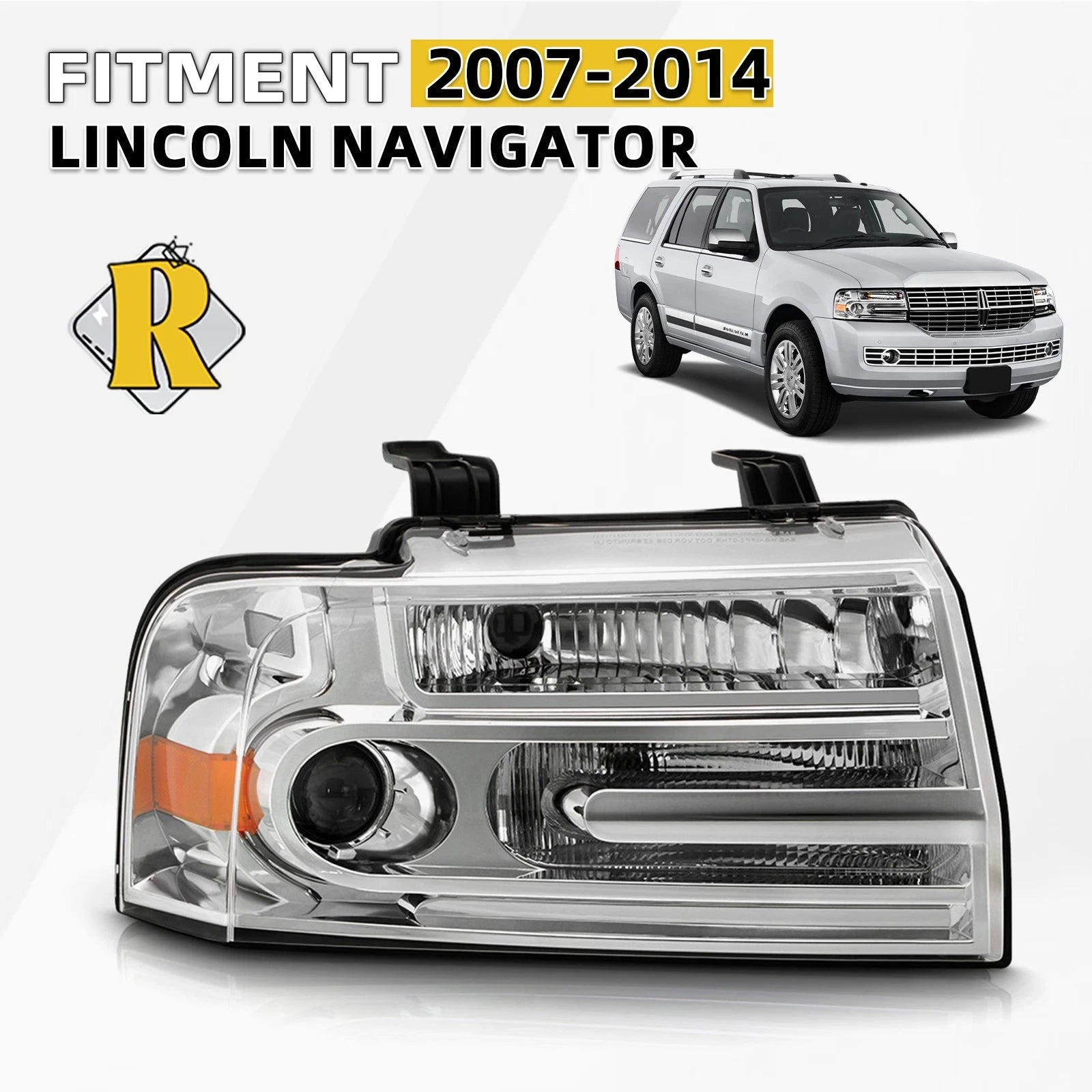 HID Headlight for Lincoln Navigator (2007–2014) Projector Right
