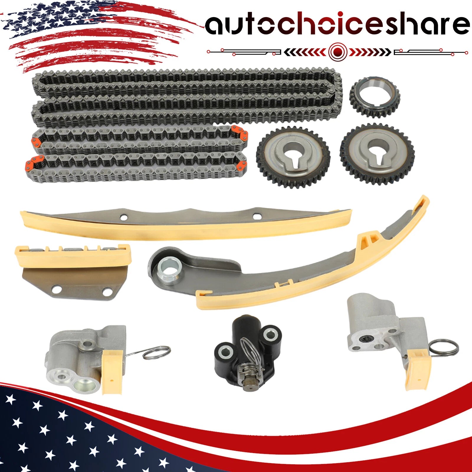 Timing Chain Kit with Tensioner for Nissan Xterra Frontier Pathfinder (2005–2015)