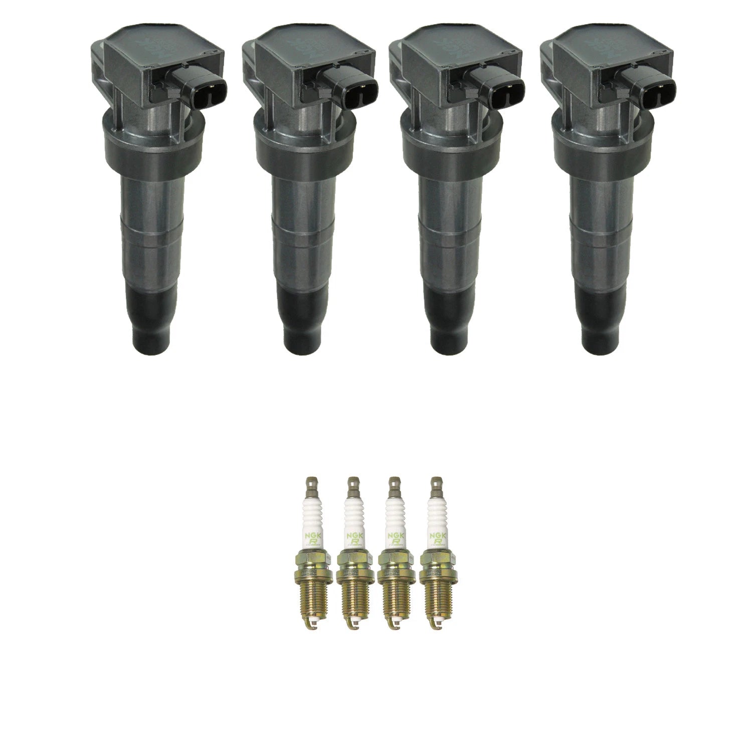 Set of 4 NGK Ignition Coils & Nickel Spark Plugs for Magentis Optima Sonata (2001–2010)