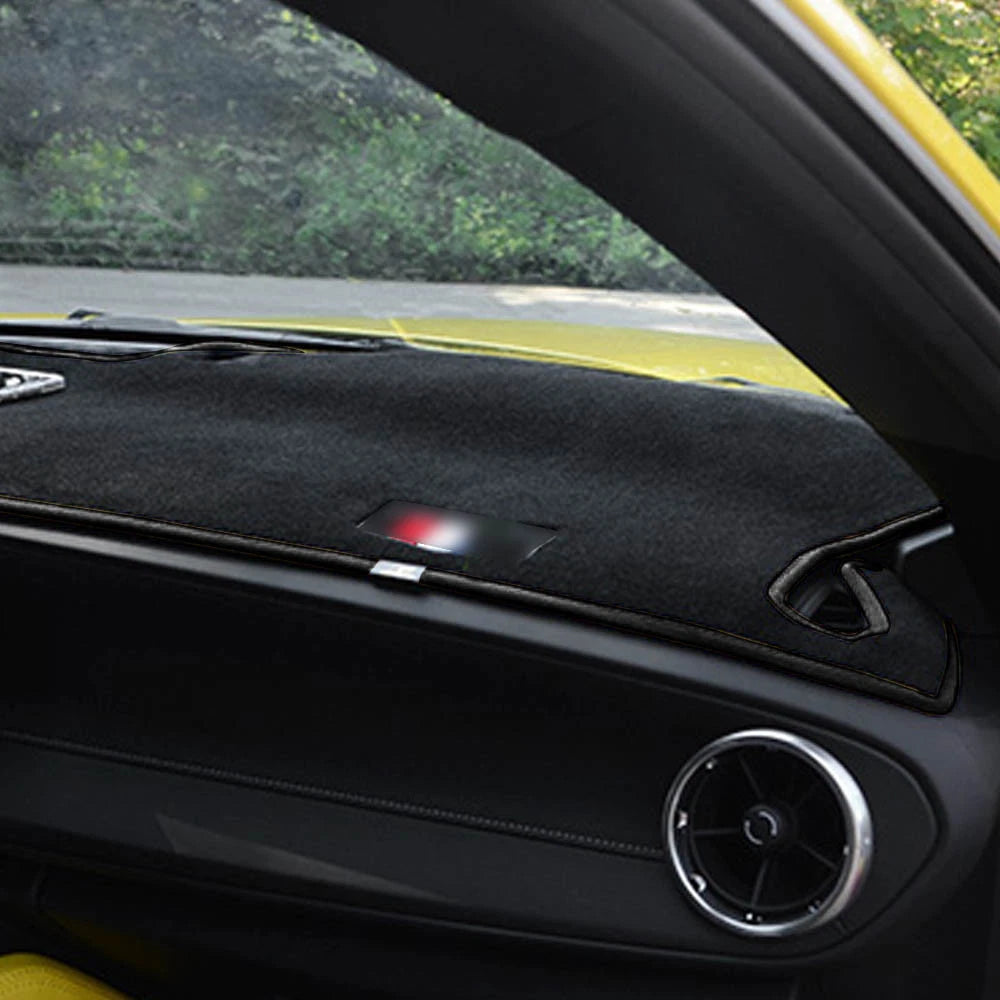 Dash Cover Mat for Chevrolet Camaro (2016–2017) Black Tan Custom Fit