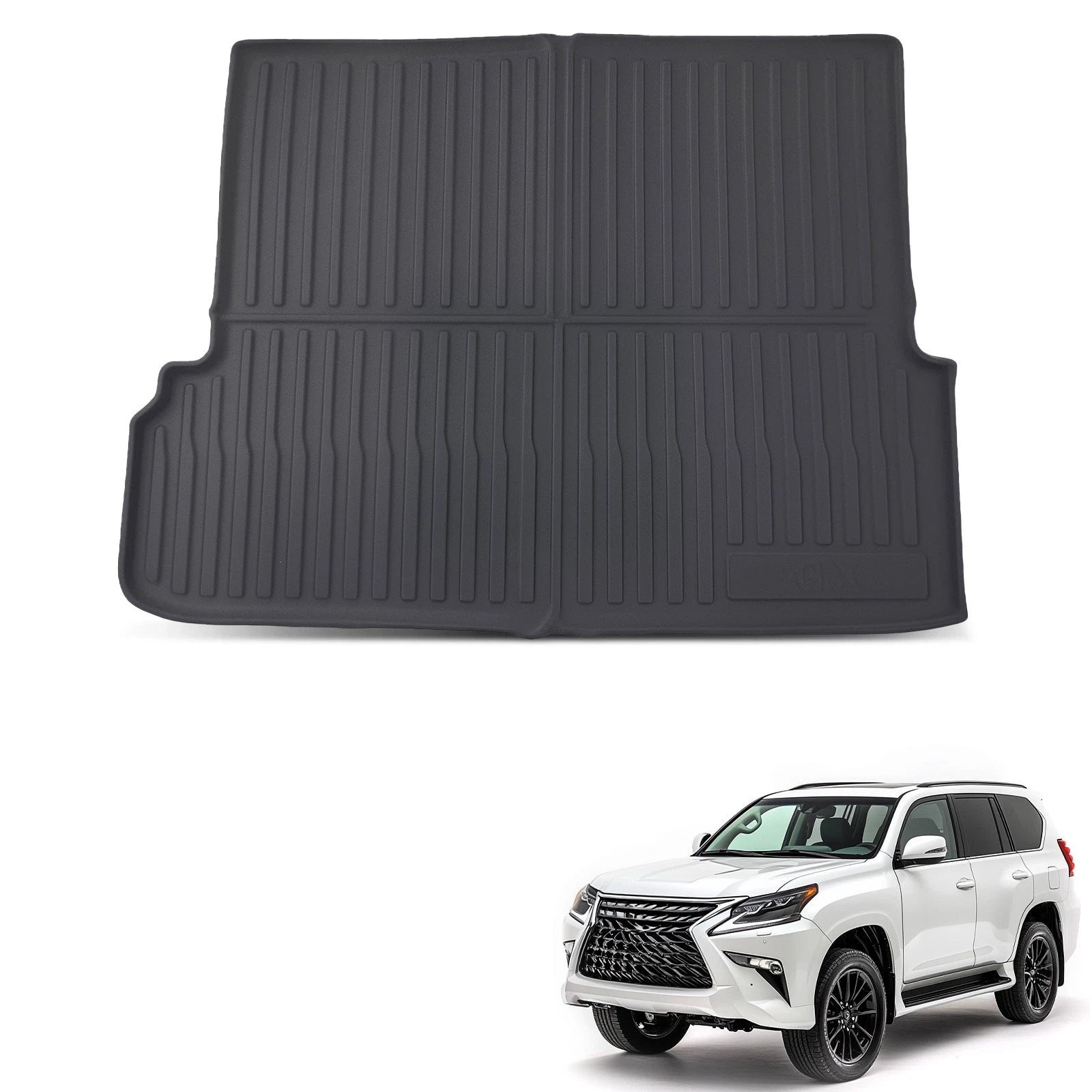 All Weather Cargo Liner Mat for Lexus GX460 (2010–2022) Black TPE