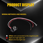2Pcs Red LED Trailer Truck Stop/Turn/Tail Brake Lights for Truck