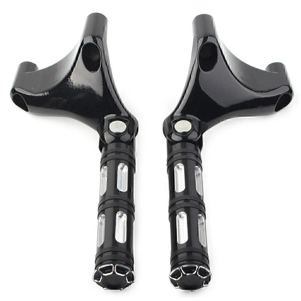 Black Rear Passenger Footrest Peg Mount for Harley Sportster XL883 XL1200 (2004-2013)