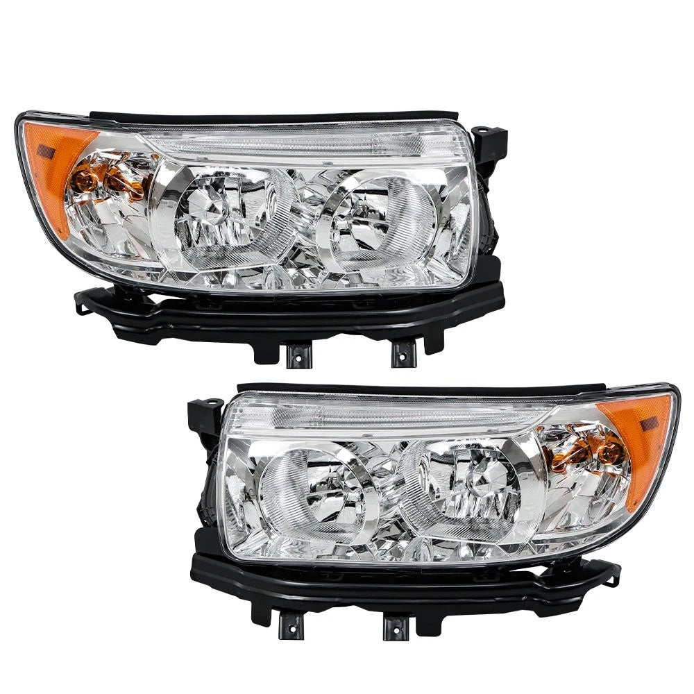 Headlight Assembly Set for Subaru Forester (2006–2008) Left+Right Halogen