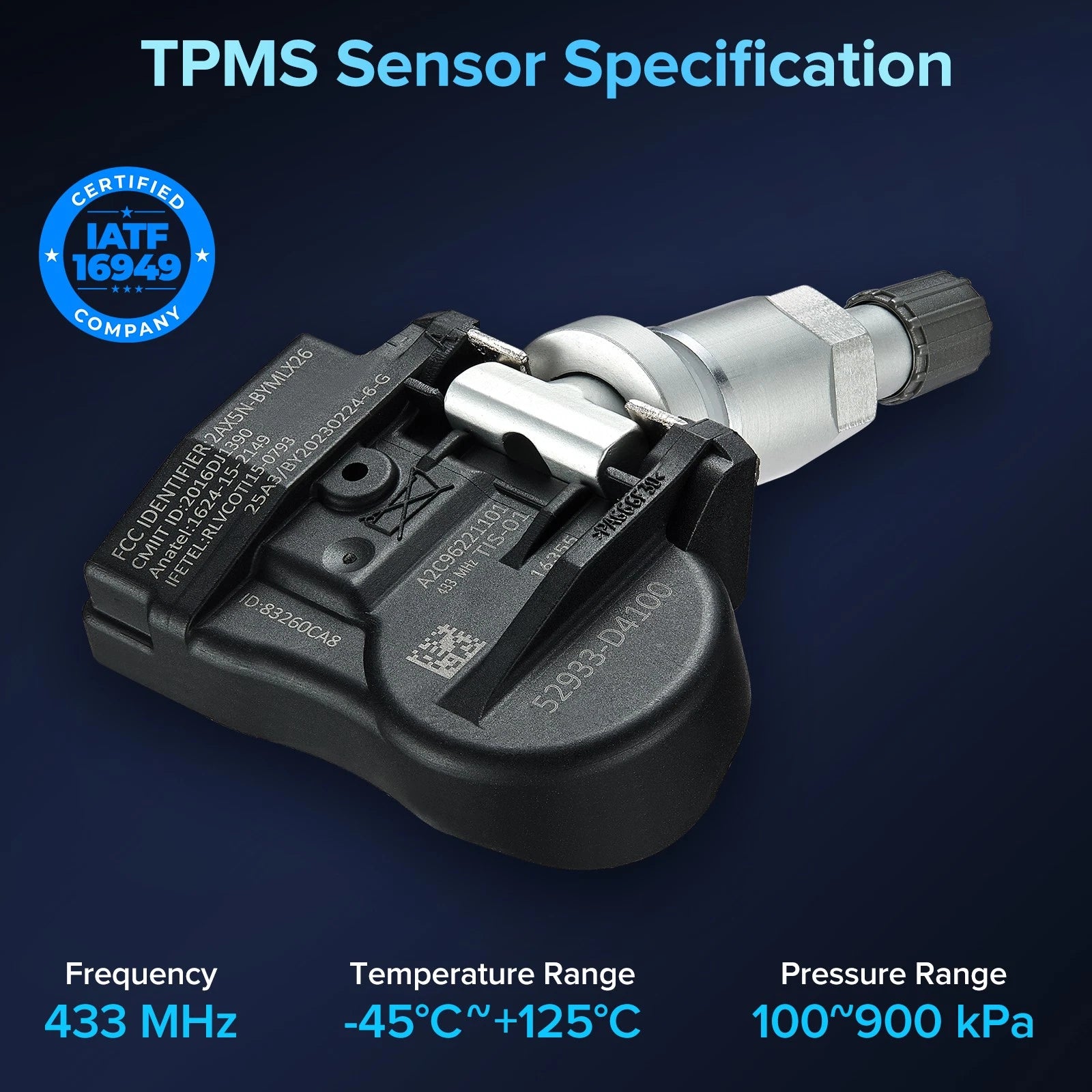 Tire Pressure Monitoring Sensor for Hyundai Elantra Kia Optima (2000–2019)