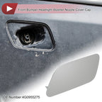 Front Left Washer Nozzle Cover Cap for Audi A6 C7 (2012–2017) 1Pcs Silver Tone