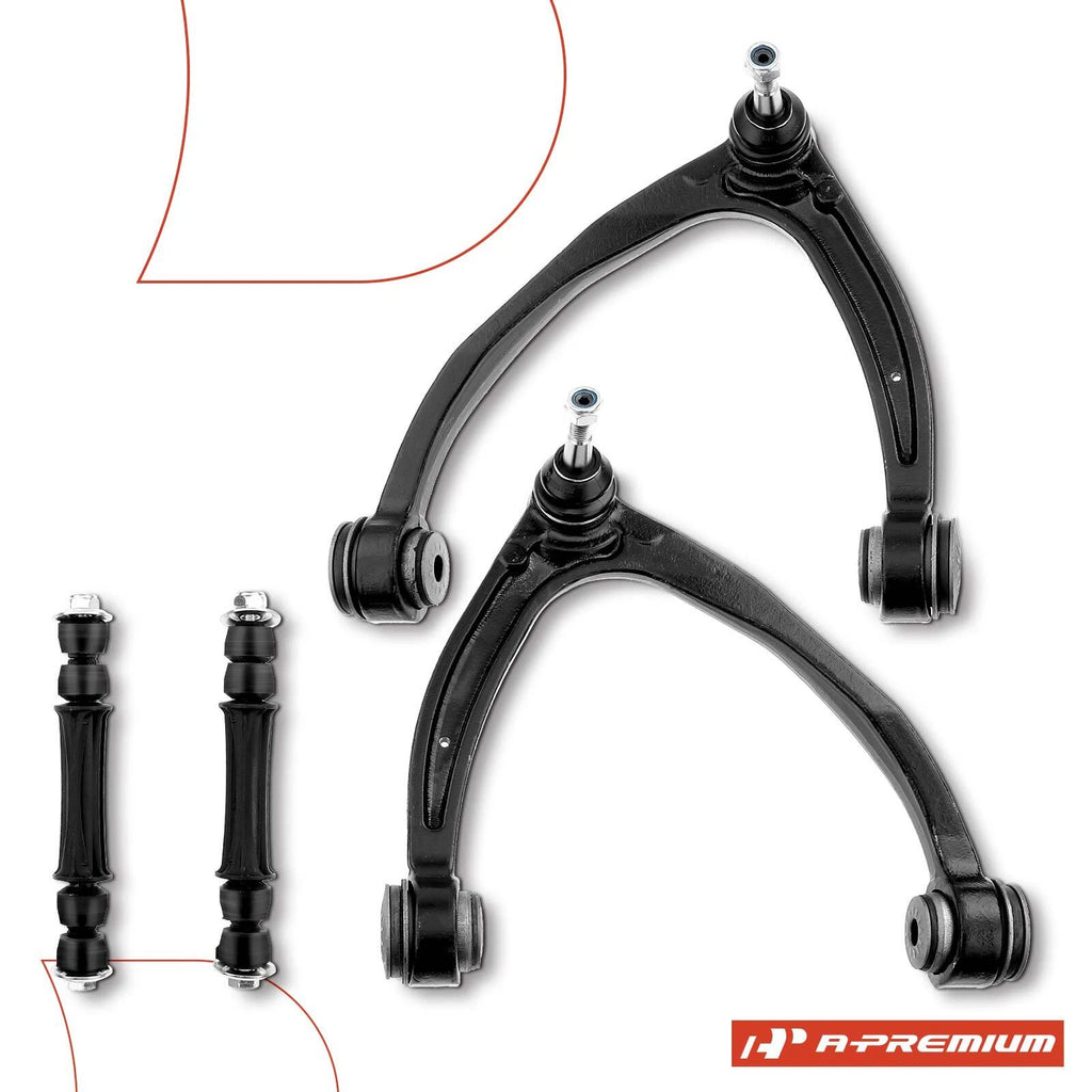 Set of 4 Front Upper Control Arm Sway Bar Links for Chevy Silverado 1500 (2007–2018)
