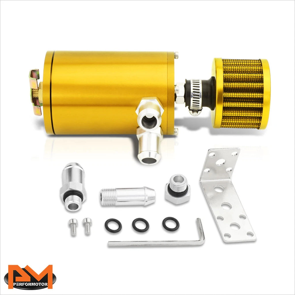 Aluminum Engine Catch Reservoir Breather Tank with Air Filter for