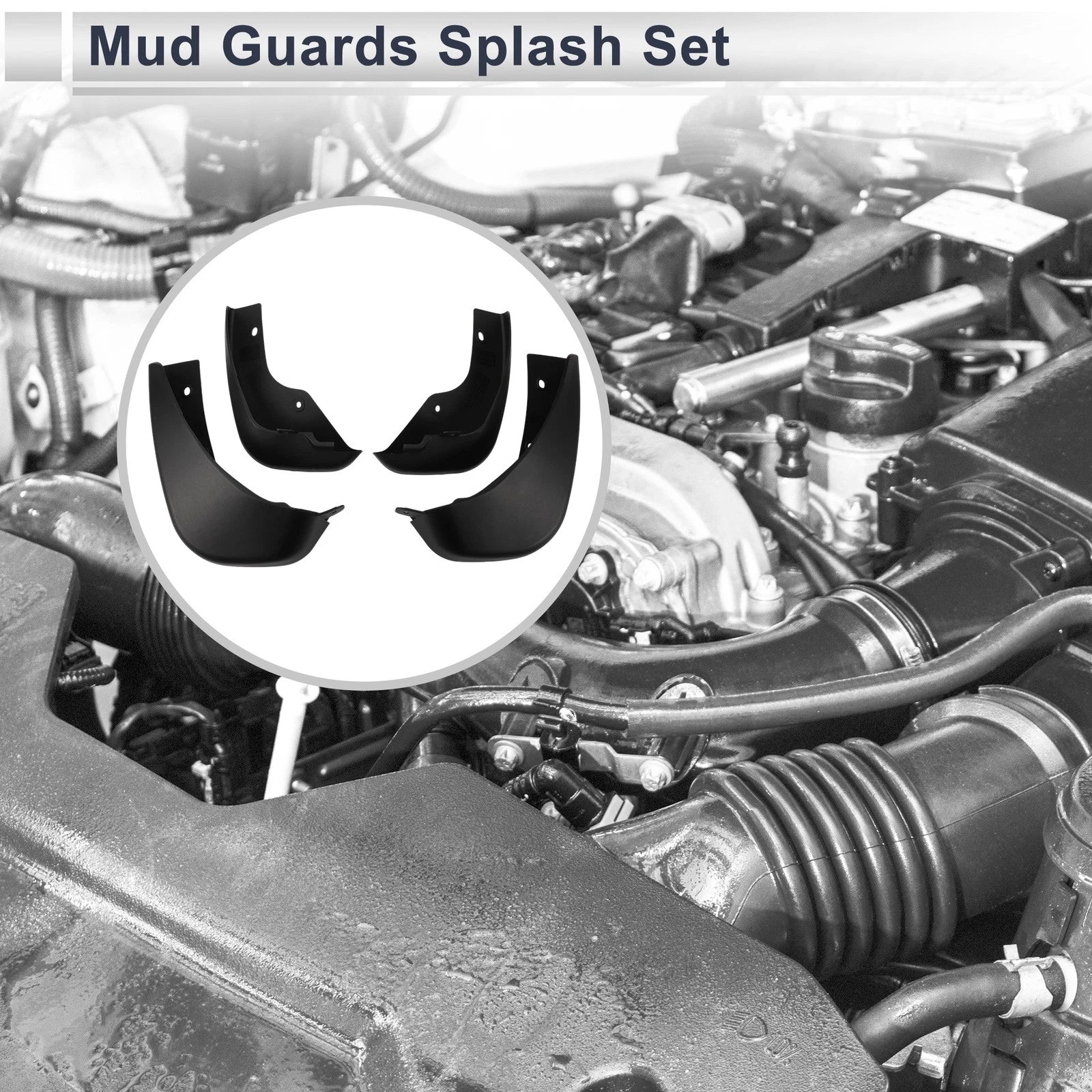 Set of 4 Mud Flaps Splash Guards for Nissan Juke F15 (2011–2017)