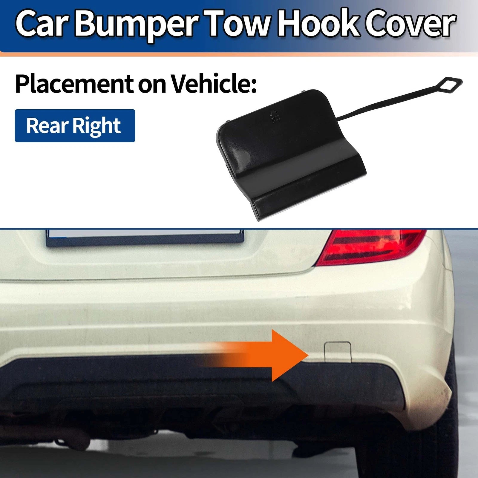 Tow Hook Cover for Mercedes C-Class W204 FL AMG (2012–2015)