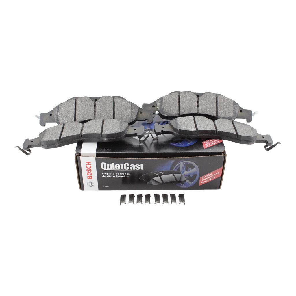 Set of 4 Bosch QuietCast Front Disc Brake Pads for Ford Expedition Lincoln Navigator (2003–2022)