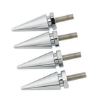 4 x Chrome Spike Windscreen Screw Bolts for Harley Touring Road Glide (1998-2025)