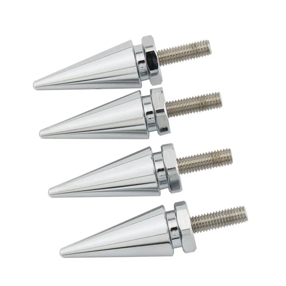 4 x Chrome Spike Windscreen Screw Bolts for Harley Touring Road Glide (1998-2025)