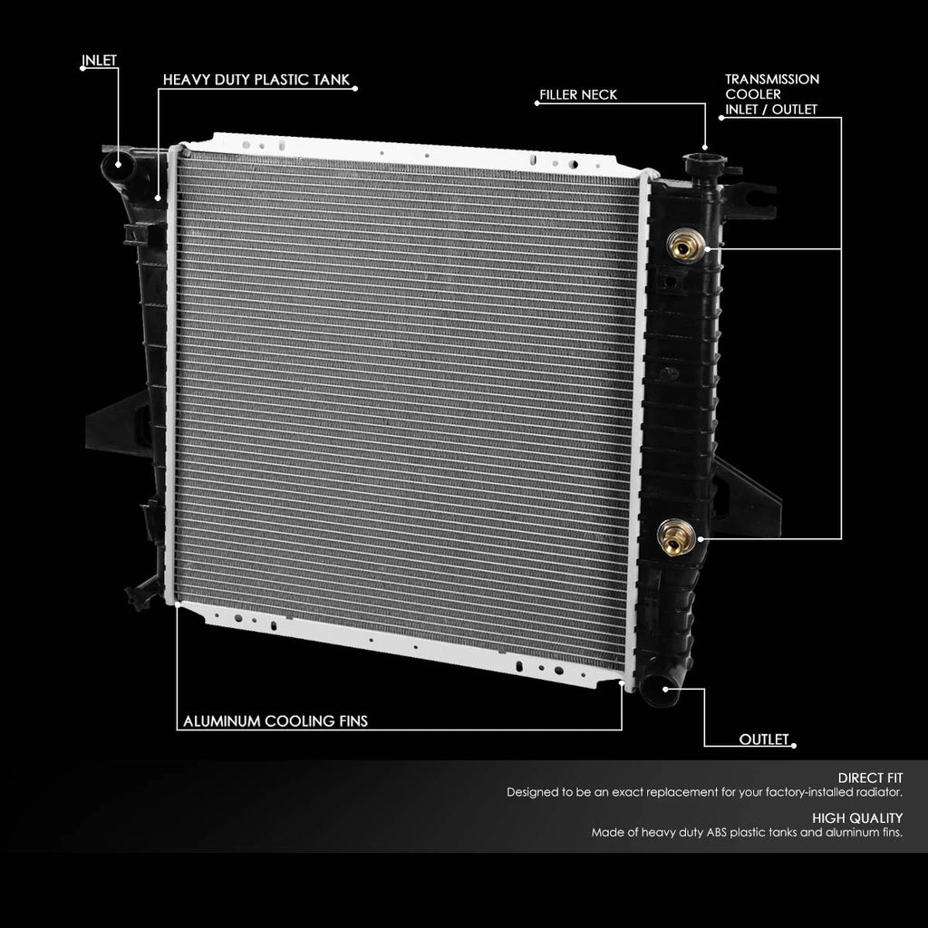 Aluminum Radiator for Ford Ranger/Mazda B2500 2.5L (1998–2001) DPI 2172