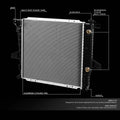 Aluminum Radiator for Ford Ranger/Mazda B2500 2.5L (1998–2001) DPI 2172