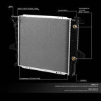 Aluminum Radiator for Ford Ranger/Mazda B2500 2.5L (1998–2001) DPI 2172