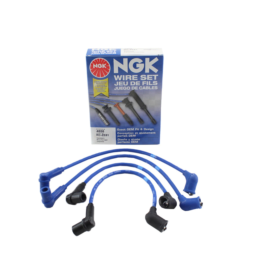 Set of 4 High Performance Spark Plug Wires for Mazda RX-8 (2004–2008) NGK 4858