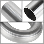 1-5/8" OD Mild Steel 180 Degree U-Bend Exhaust Pipe for Custom Applications