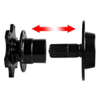 Steering Wheel Quick Release Hub Adapter Snap Off Kit - Black