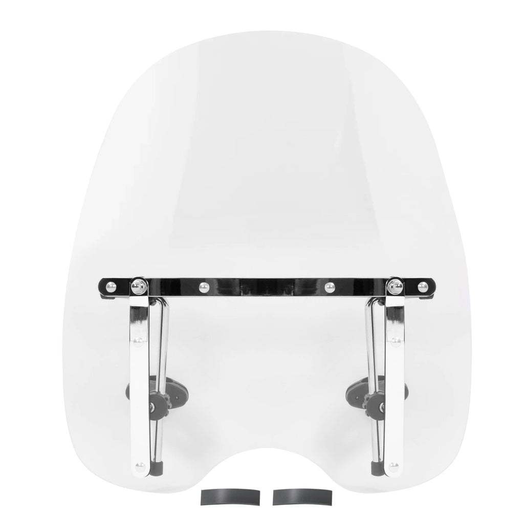 19"x17" Large Clear Windshield for Harley Honda Suzuki Yamaha