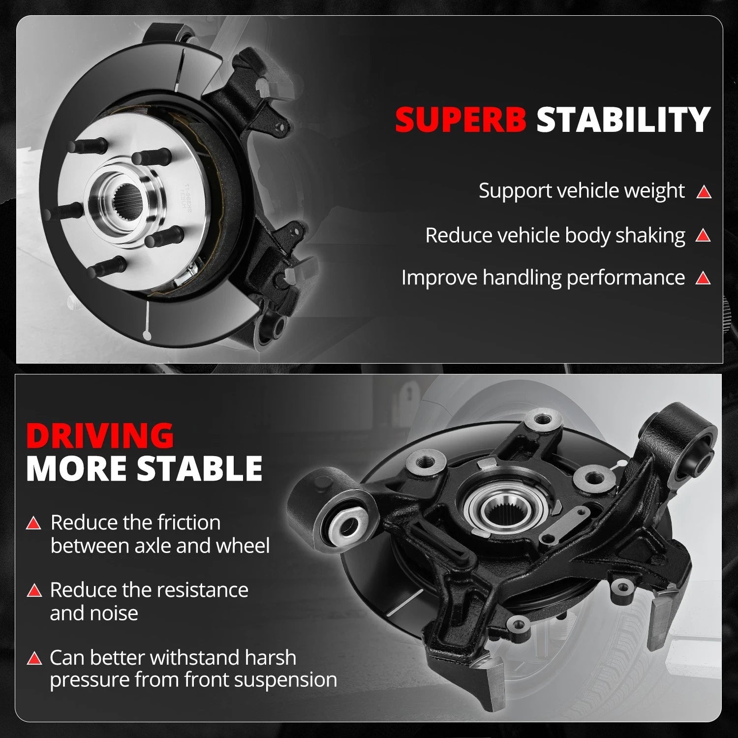 Loaded Wheel Knuckle for Ford Explorer Sport Trac, Mountaineer (2006–2010)
