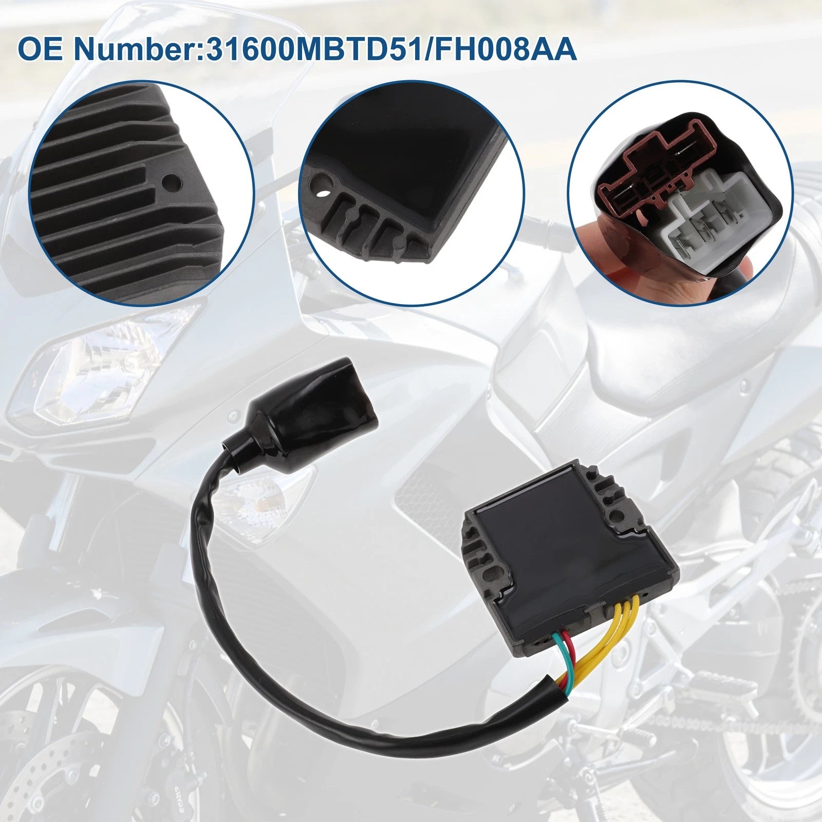 Voltage Regulator Rectifier 31600MBTD51 for Honda XL1000V Varadero (2003–2010)
