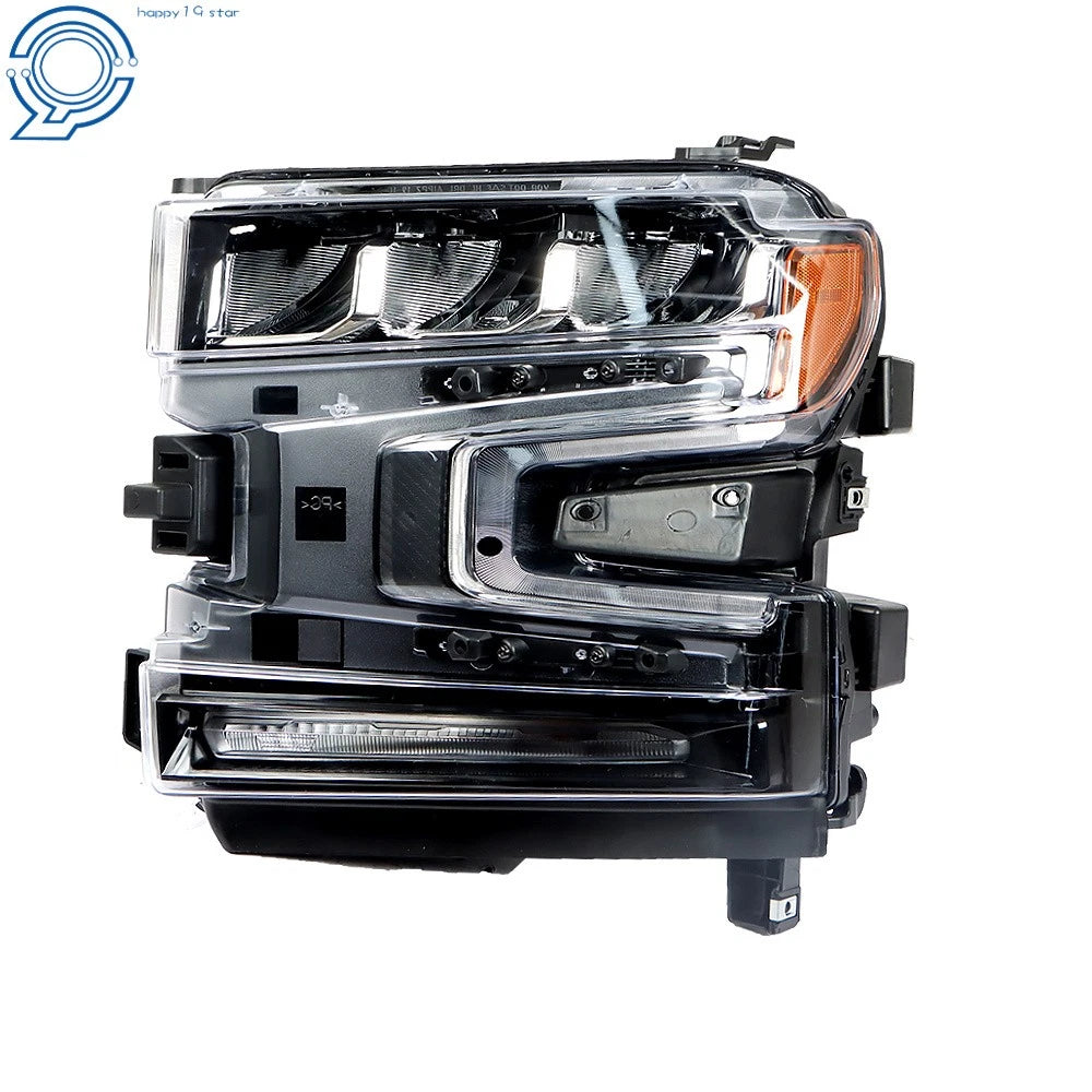 LED Headlight for Silverado 1500 (2019-2020) Black Housing Clear Driver Side