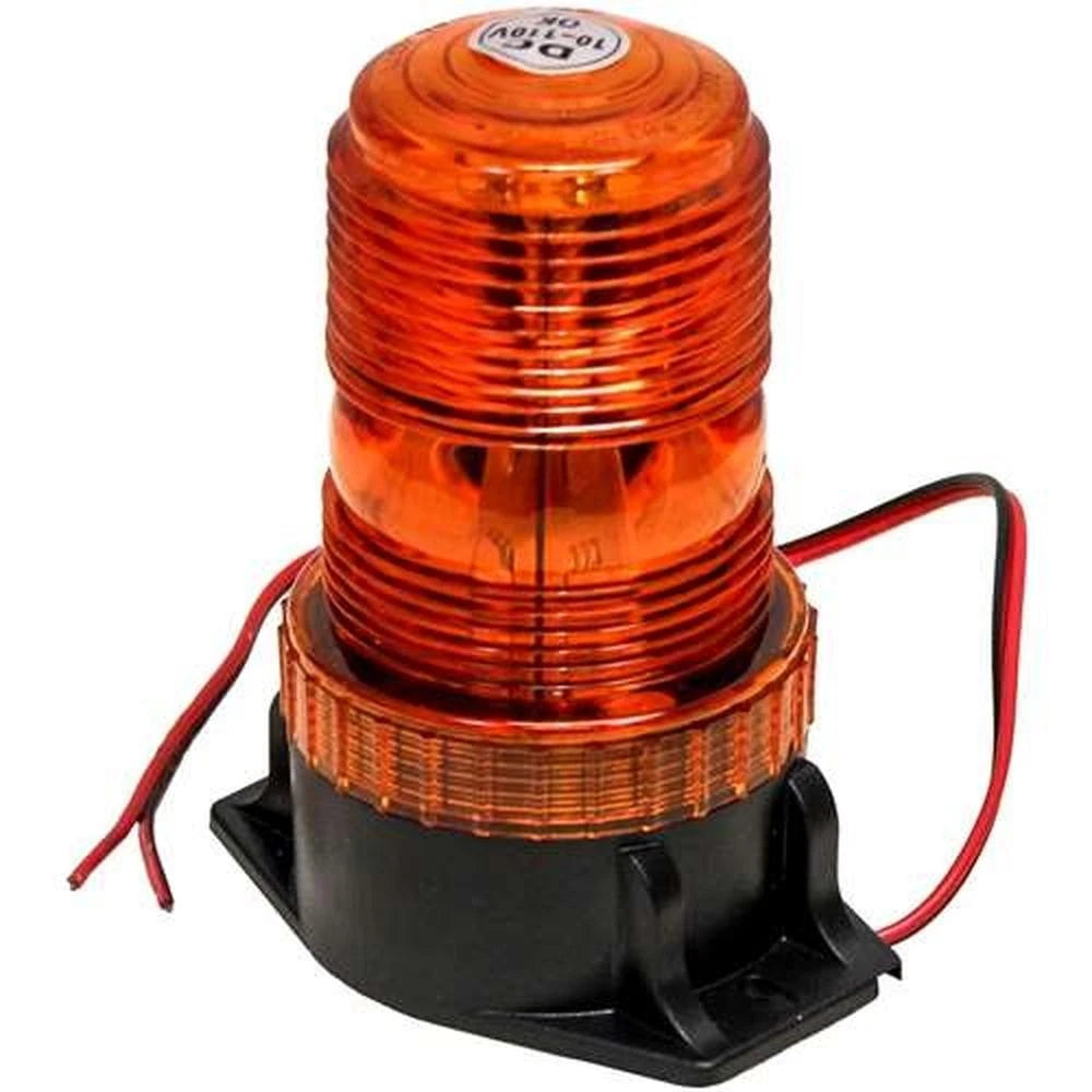 KM LED Amber Warning Beacon Light for Universal Use (Fixed Mount)