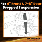 Front & Rear Lowering Shocks 4" Drop for C1500 2WD (1988–1998)