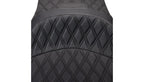 Drag Spec Freedom Seat for Harley FLH (2009–2023) - Vinyl, Double Diamond Black Stitch