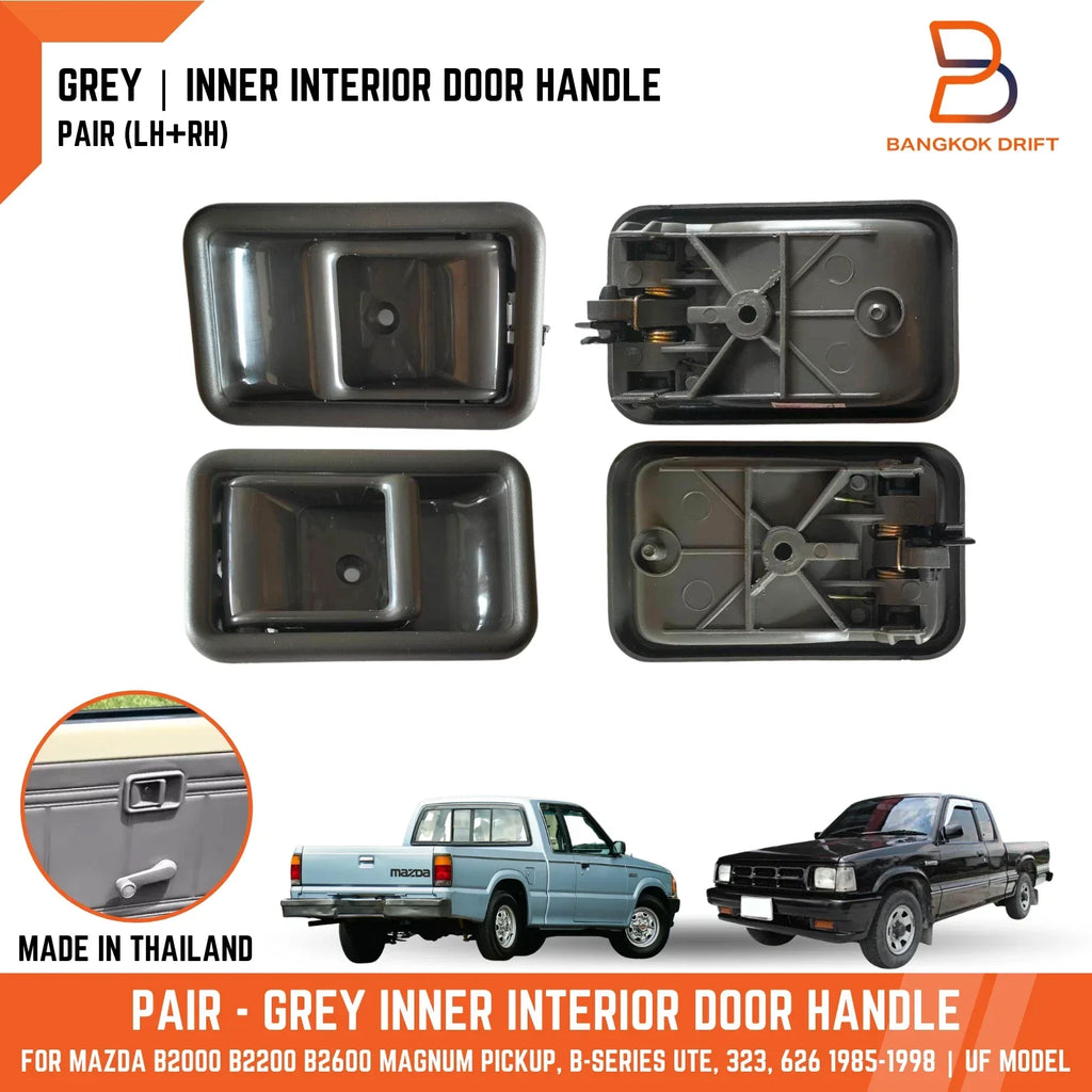 Grey Inner Door Handle for Mazda B-Series Bravo UF 323 626 (1994-2006)