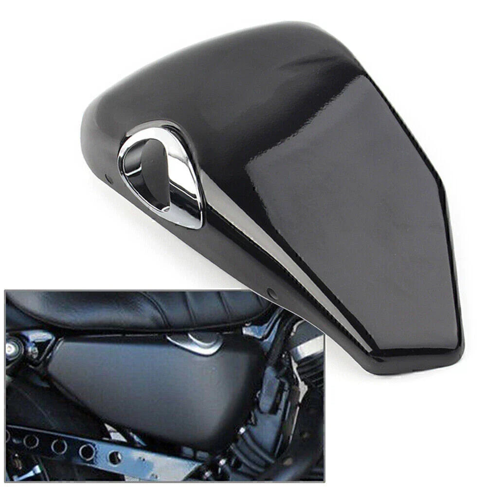 Steel Right Black Battery Cover for Harley Sportster XL883 1200 (2004-2013)