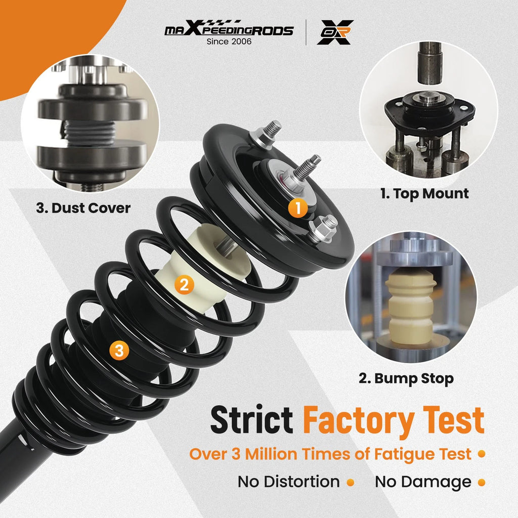 Set of 4 Suspension Struts Assembly for Dodge Stratus (2001–2005)