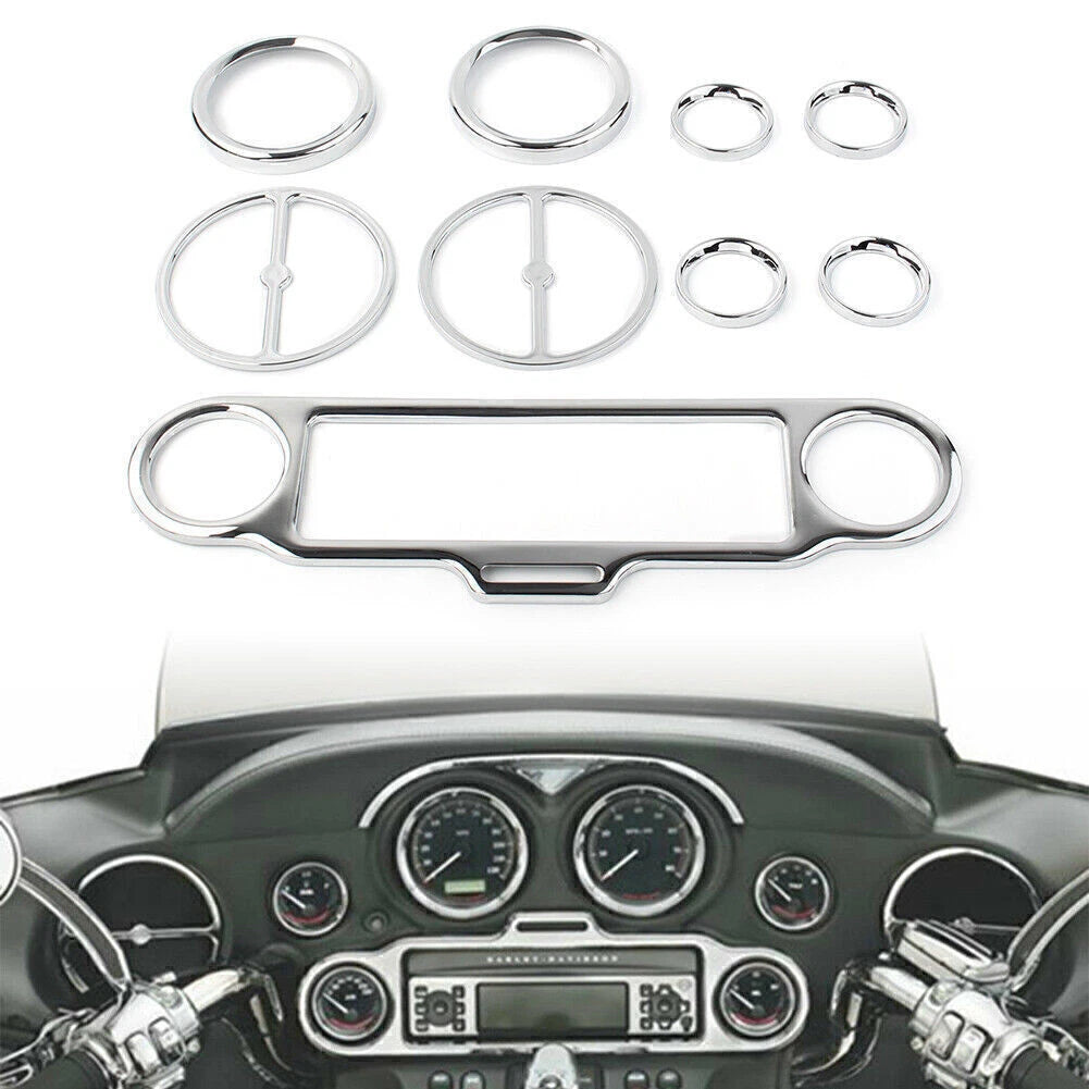 Radio Gauge Inner Fairing Trim Kit for Harley Electra Glide, Street Glide (1996–2013)