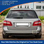 Rear Bumper Tow Hook Cover for Mercedes-Benz W212 E200 (2010-2016) Blue