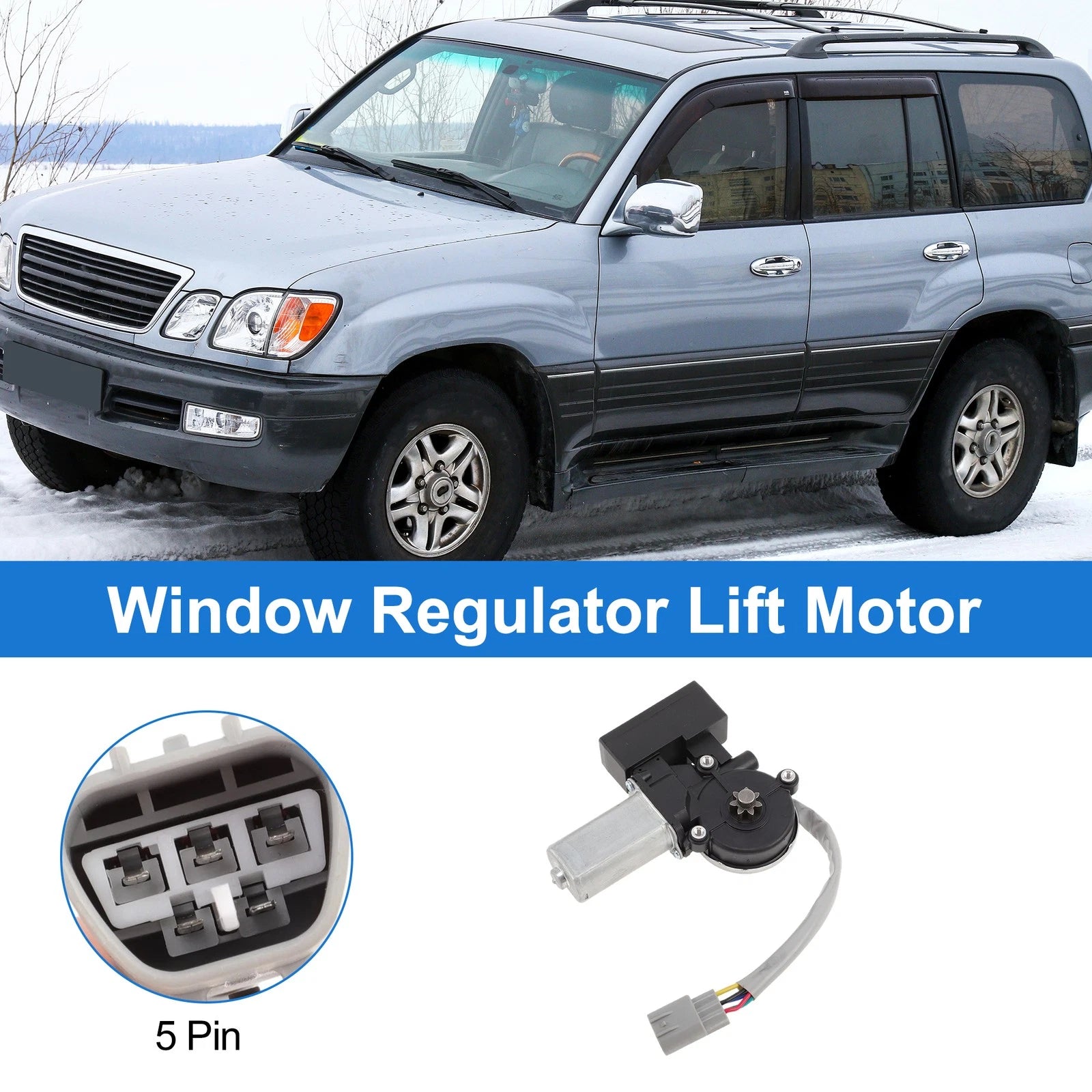 Left Rear Power Window Regulator Lift Motor for Lexus LX470 (1998–2007)