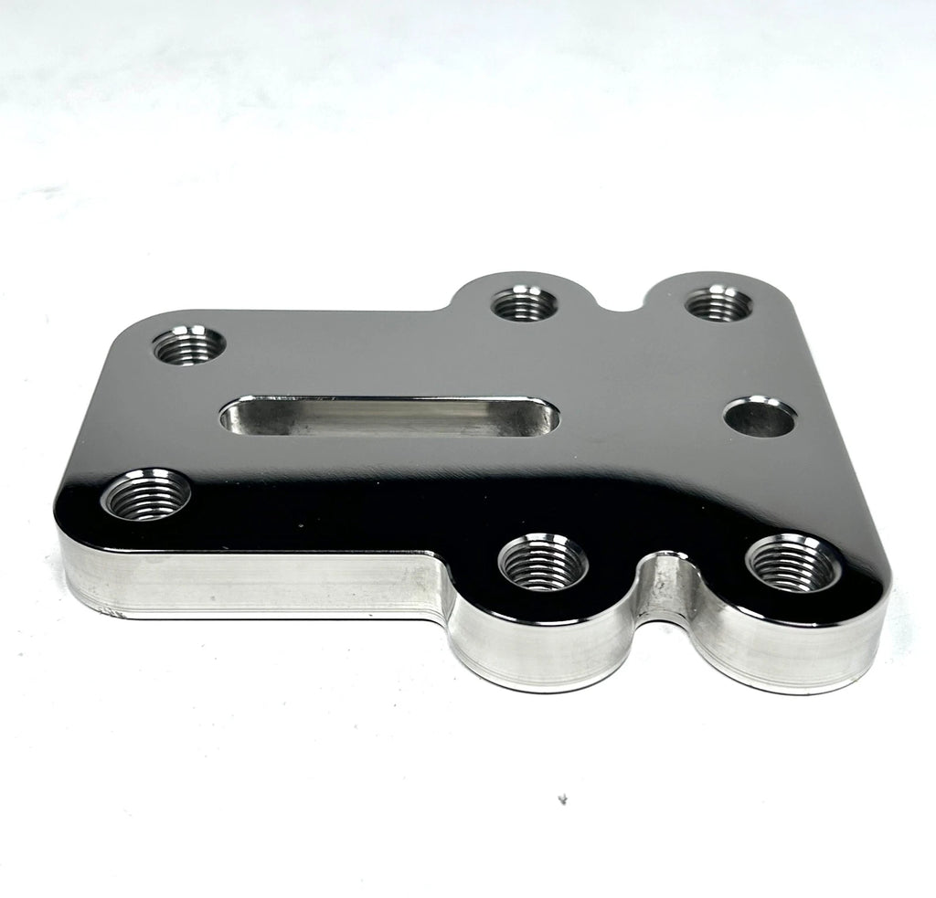 Mavimare Mirror Finish Connection Plate for Triple Outboard Motor (4.5")